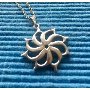 Lowell Design North StarSterling Silver pendant - silver chain - 26” chain